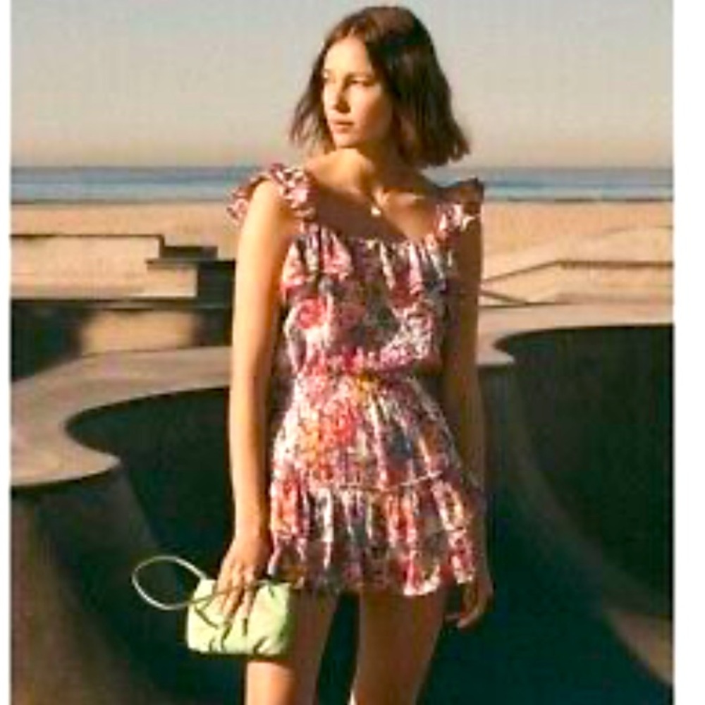 NWOT LoveShackFancy Marina Floral Ruffle Dress Size S - Picture 2 of 8